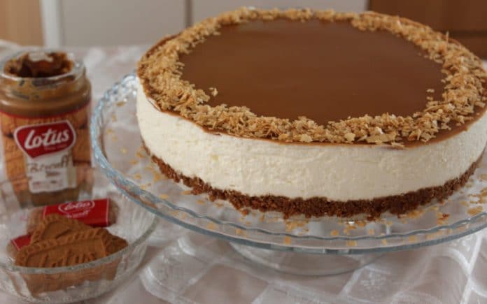 Recette Cheesecake Sans Cuisson Chocolat Blanc et Pâte Spéculoos